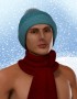Winter Knit Hat with Pom Pom for Dusk image