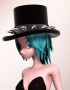 Goth Top Hat for Star Image