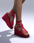 Strappy Wedge Heel Shoes for Dawn image