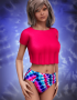 Tie Dye Textures for High Waist Ruched Bikini Bottoms image